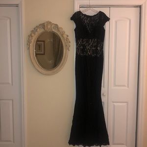 Mandalay Black Sequin Lace Gown Size 12